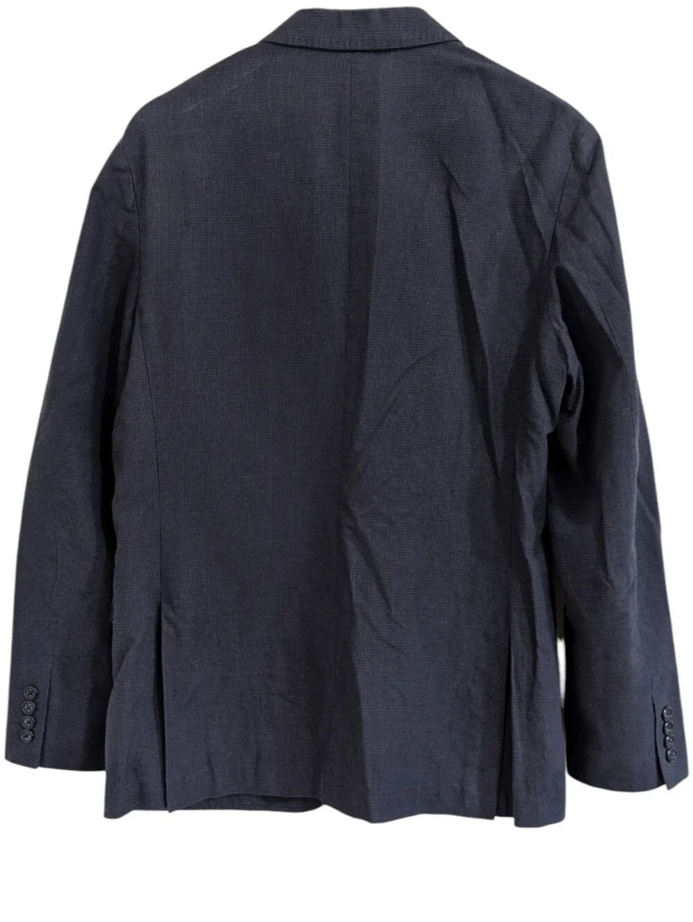 J.Crew Ludlow Blazer 40R Navy Cotton Linen Somelos Woven in Portugal